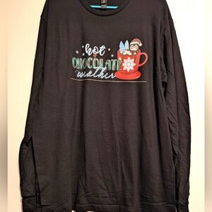 Hot chocolate weather Christmas shirt nwt